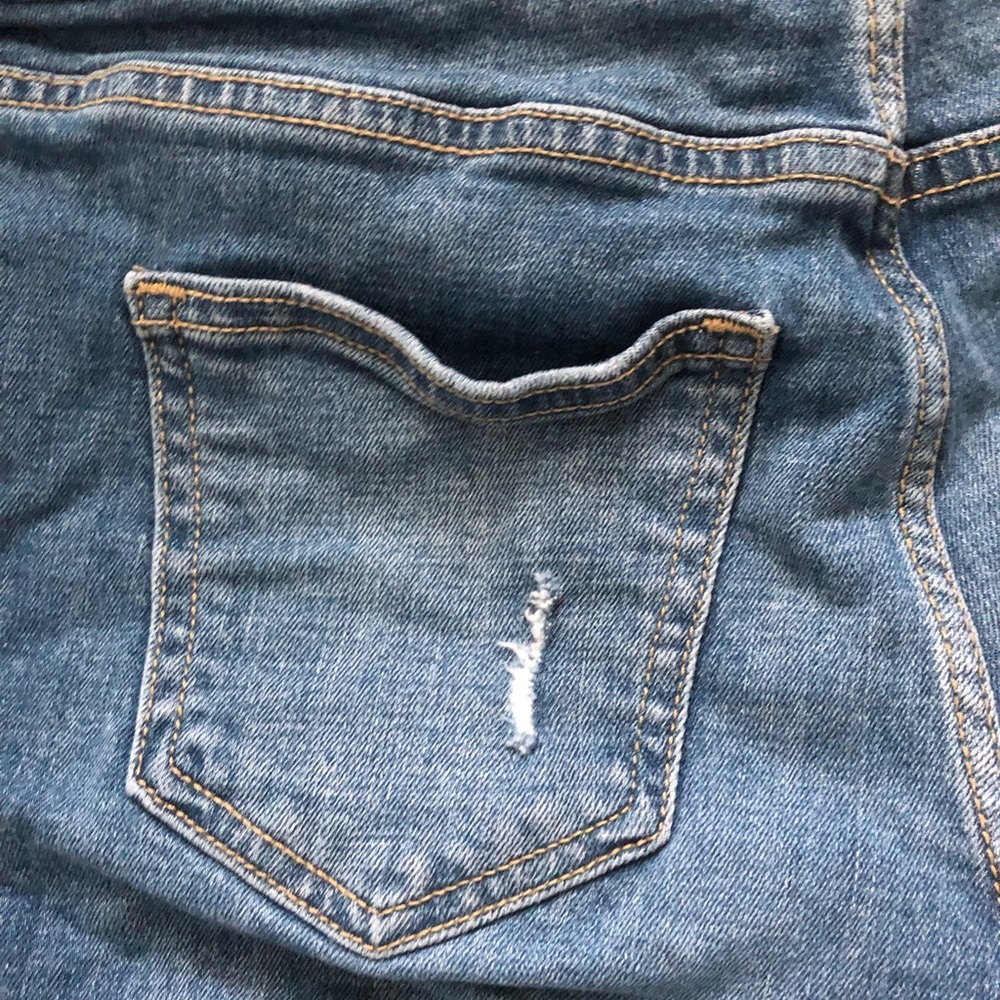 Blue Jean Ripped Shorts - Picture 5 of 5